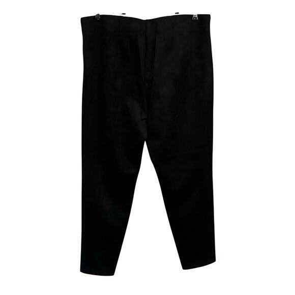 Loft Women’s XL Pull On Pants Black Velvet Like Elastic Waist Career Night Out - Picture 5 of 7